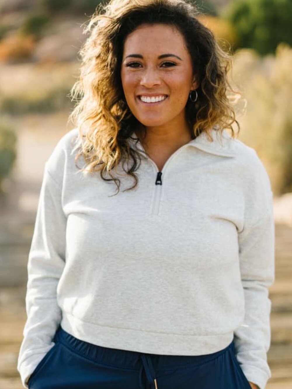 ZYIA Grey Classic 1/4 Zip